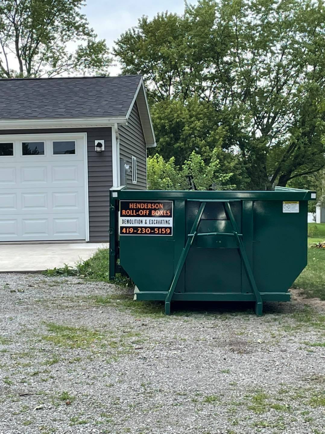 Henderson's Rolloffs Dumpster Service Alger, OH Kenton, OH Lima