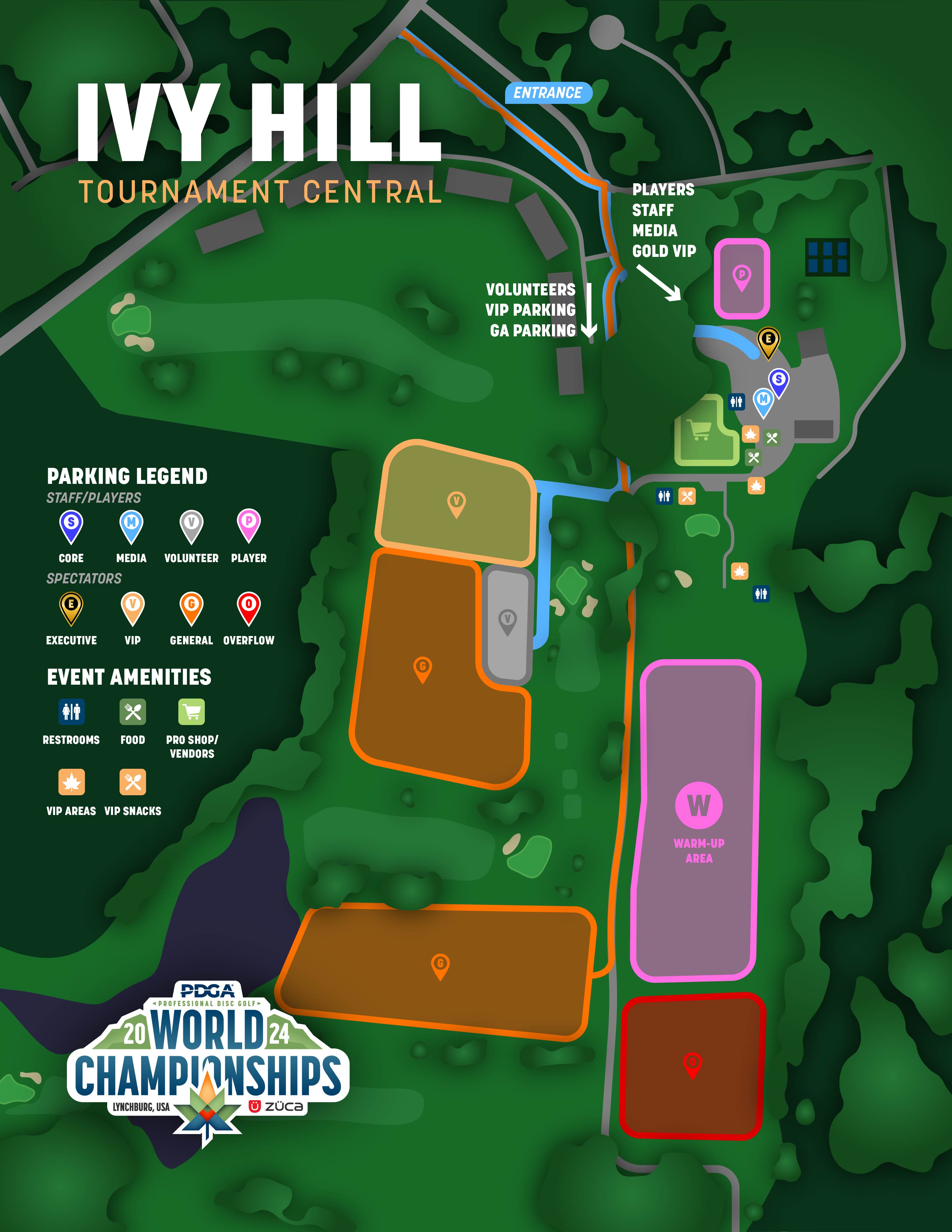 2024 PDGA Professional Worlds Maps Professional Disc Golf Association