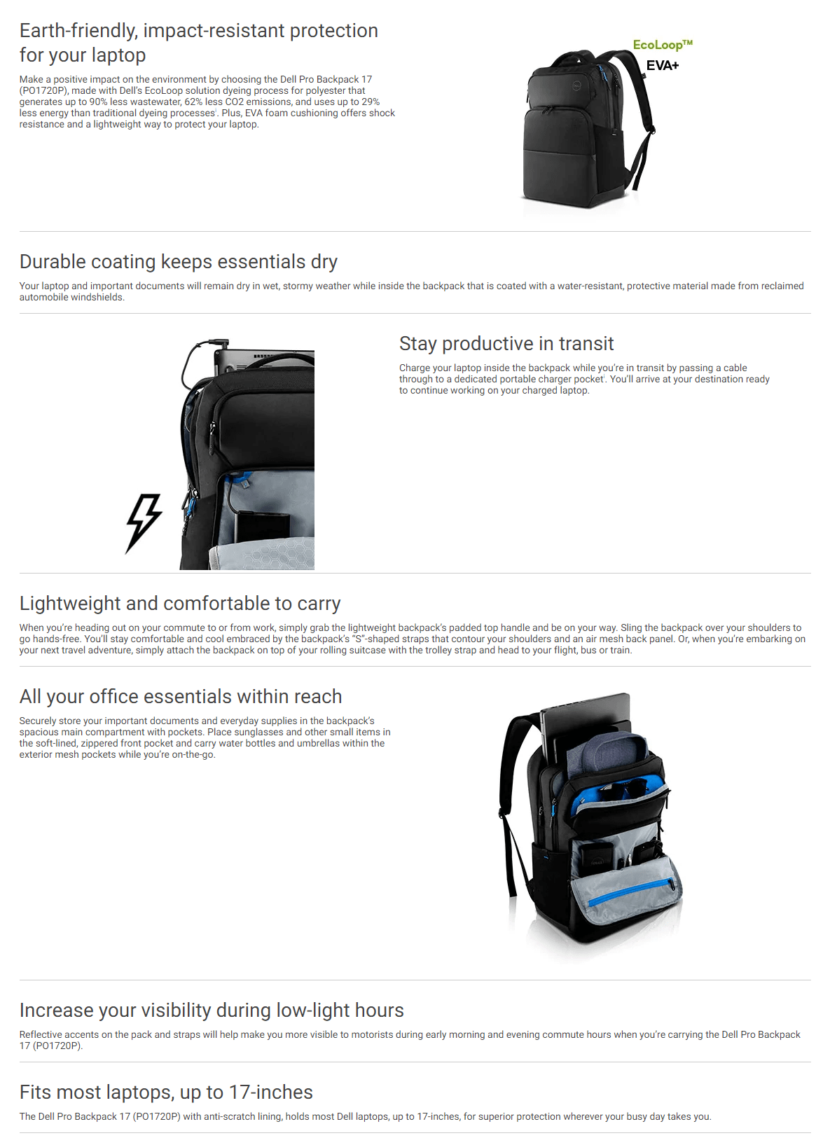 Buy Dell Pro Backpack 17 Laptops & Notebooks Scorptec Computers