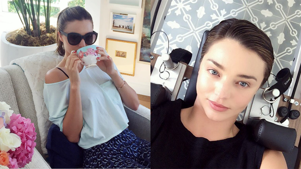 How to do Miranda Kerr's green tea steam facial at home