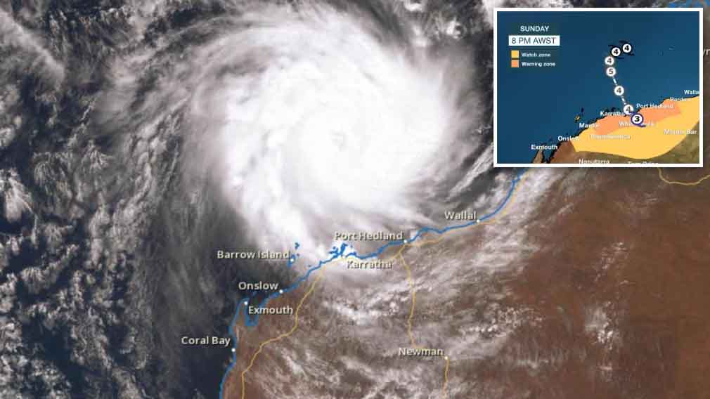 WA News Warning Tropical Cyclone Veronica has 'ability to impact