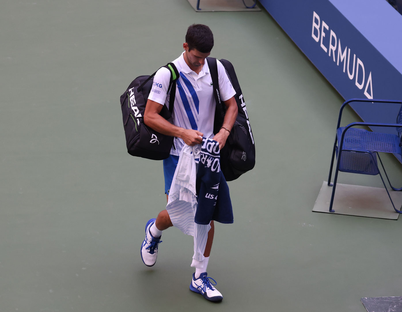 Novak Djokovic US Open default | Kicked out for hitting ...