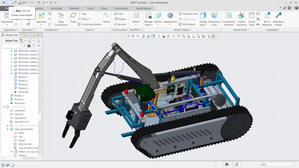 Creo Parametric system 3D CAD/CAM/CAE Prodart