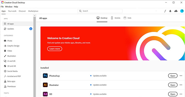 Adobe Cc 2023 Download List How To Access, Restore Or Update To Any Version Of Creative Cloud Apps | Prodesigntools