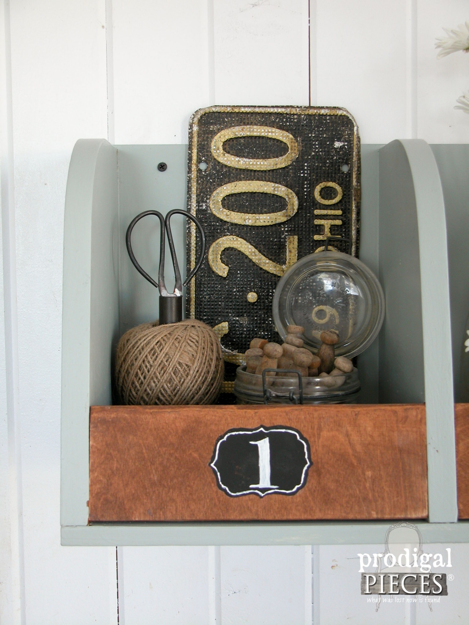 Storage Bins from Repurposed Kitchen Prodigal Pieces