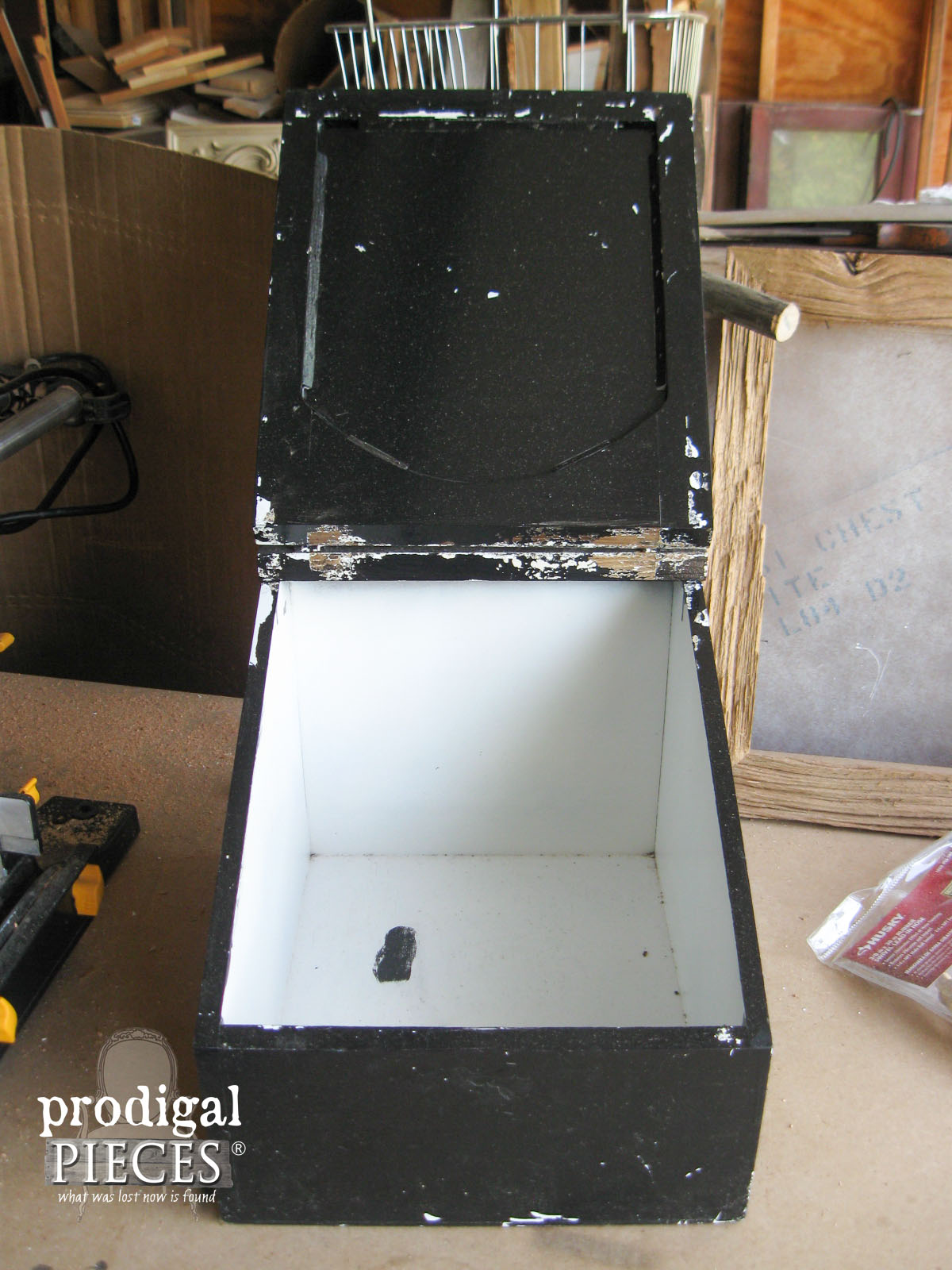 Repurposed Bread Box Charging Station Prodigal Pieces