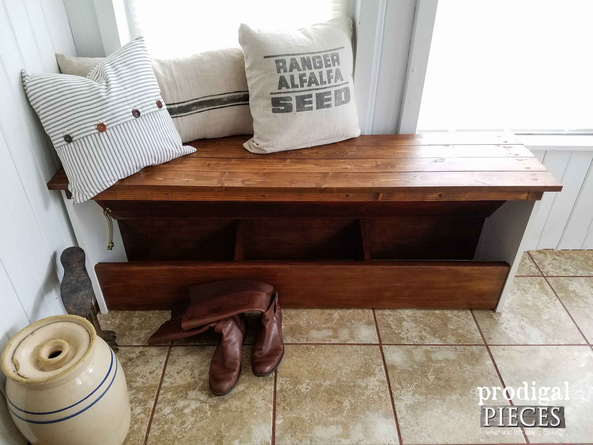 Repurposed Bookcase Headboard Bench Prodigal Pieces