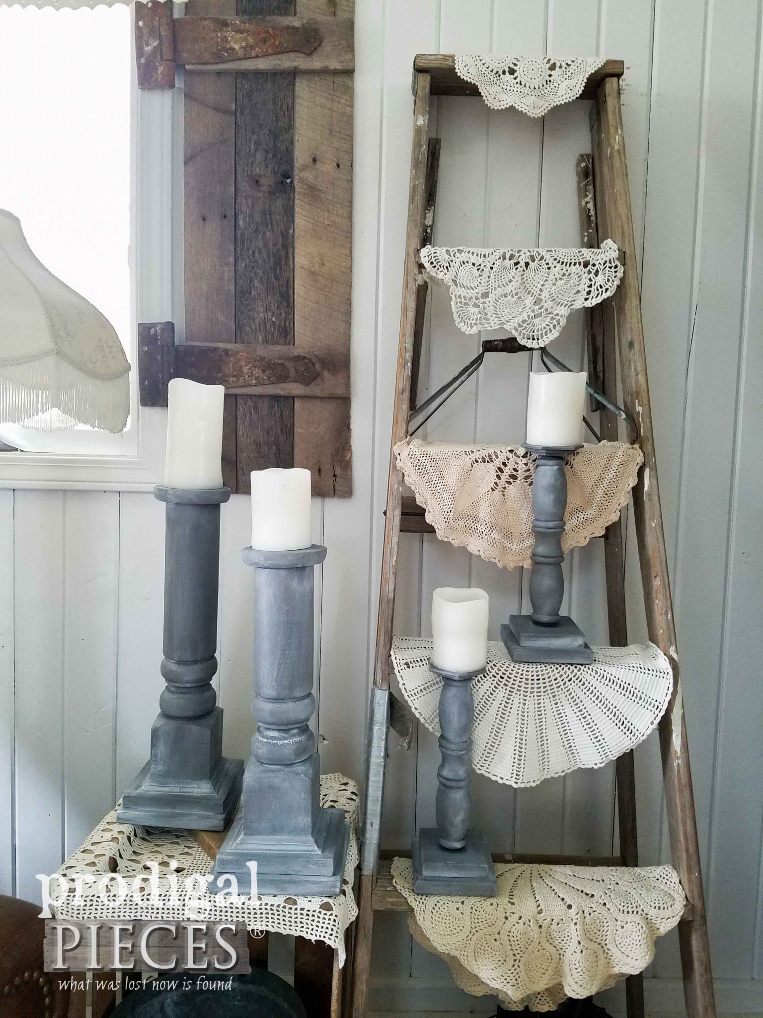DIY Candlesticks from Repurposed Materials Prodigal Pieces