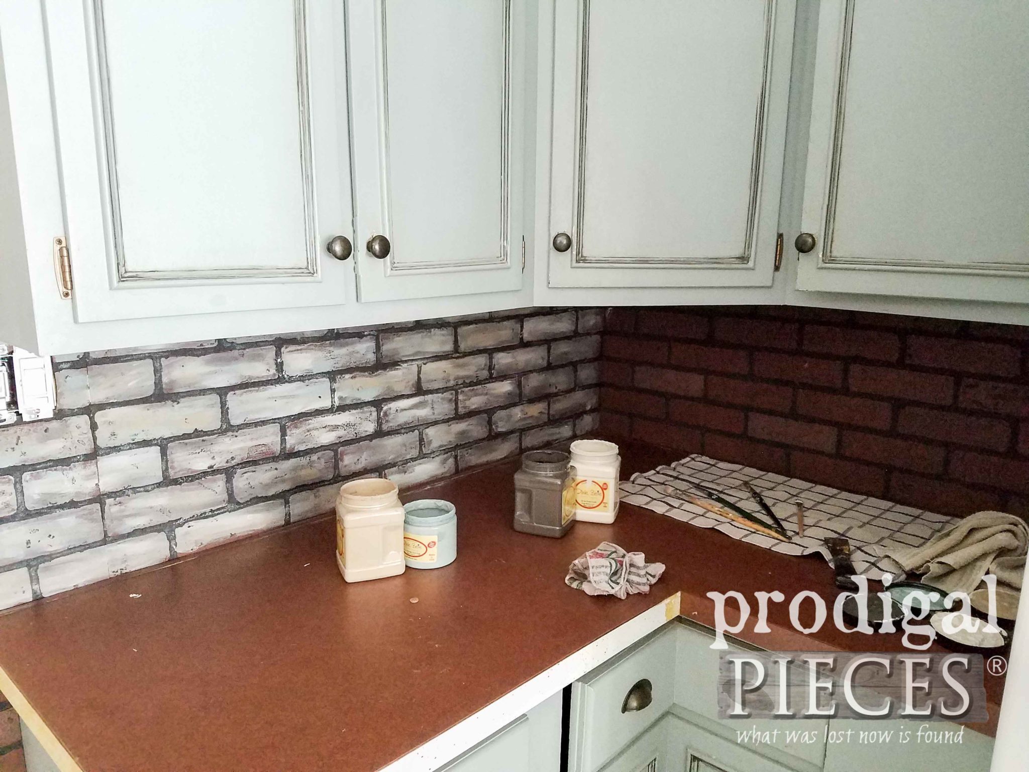 DIY Faux Brick Tutorial Budget Decor Prodigal Pieces