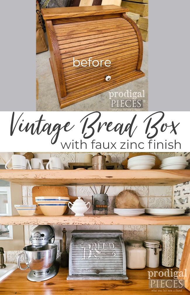 Bread Box Makeover with Typography Prodigal Pieces