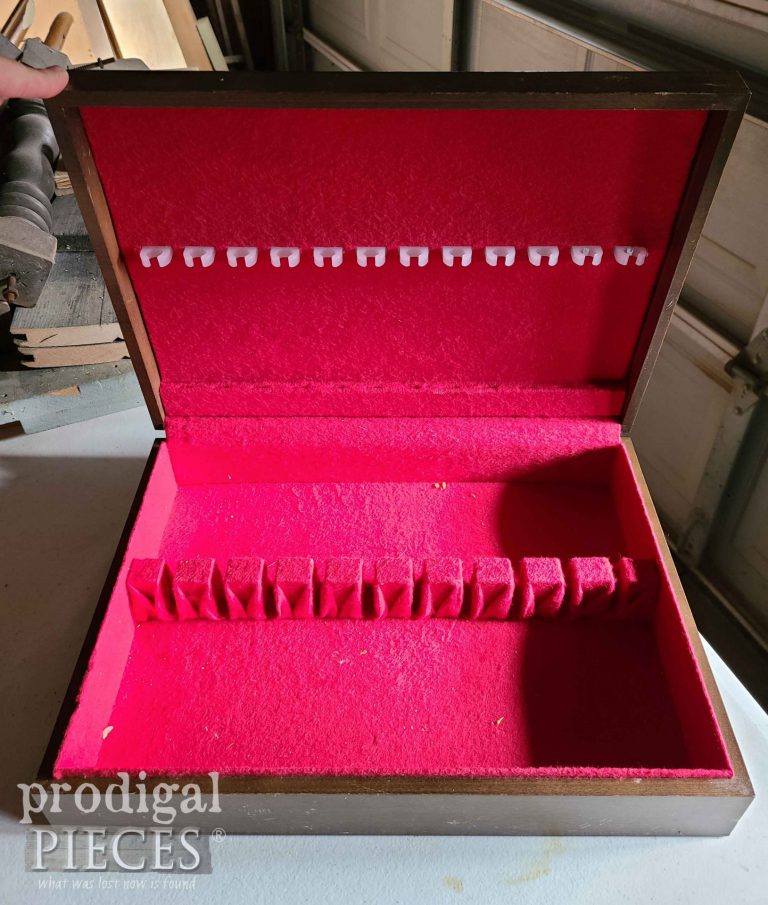 Upcycled Flatware Chest into Dress Up Set Prodigal Pieces