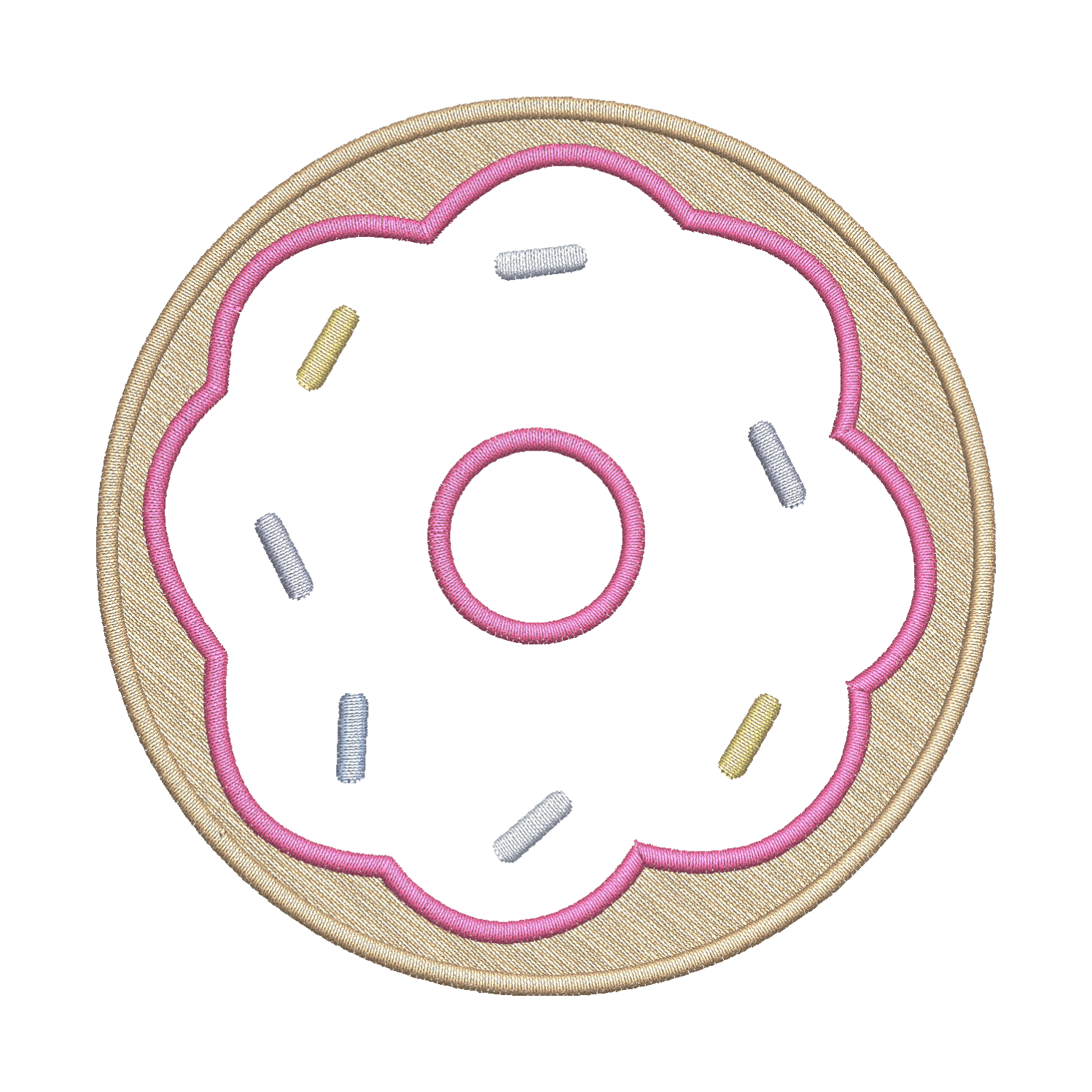 Donut Applique Embroidery Download PRO Digitizing