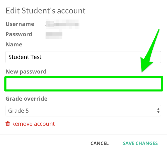 Changing Your Child's Password Prodigy