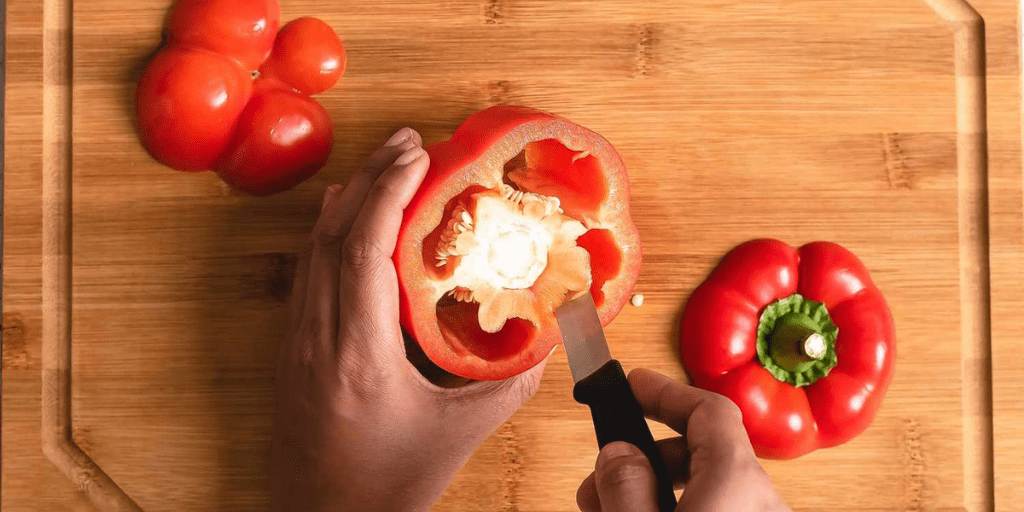 How to Core Bell Peppers Produce Bites Produce Bites