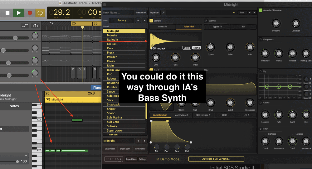 How To Slide 808s in Garageband Producer Society