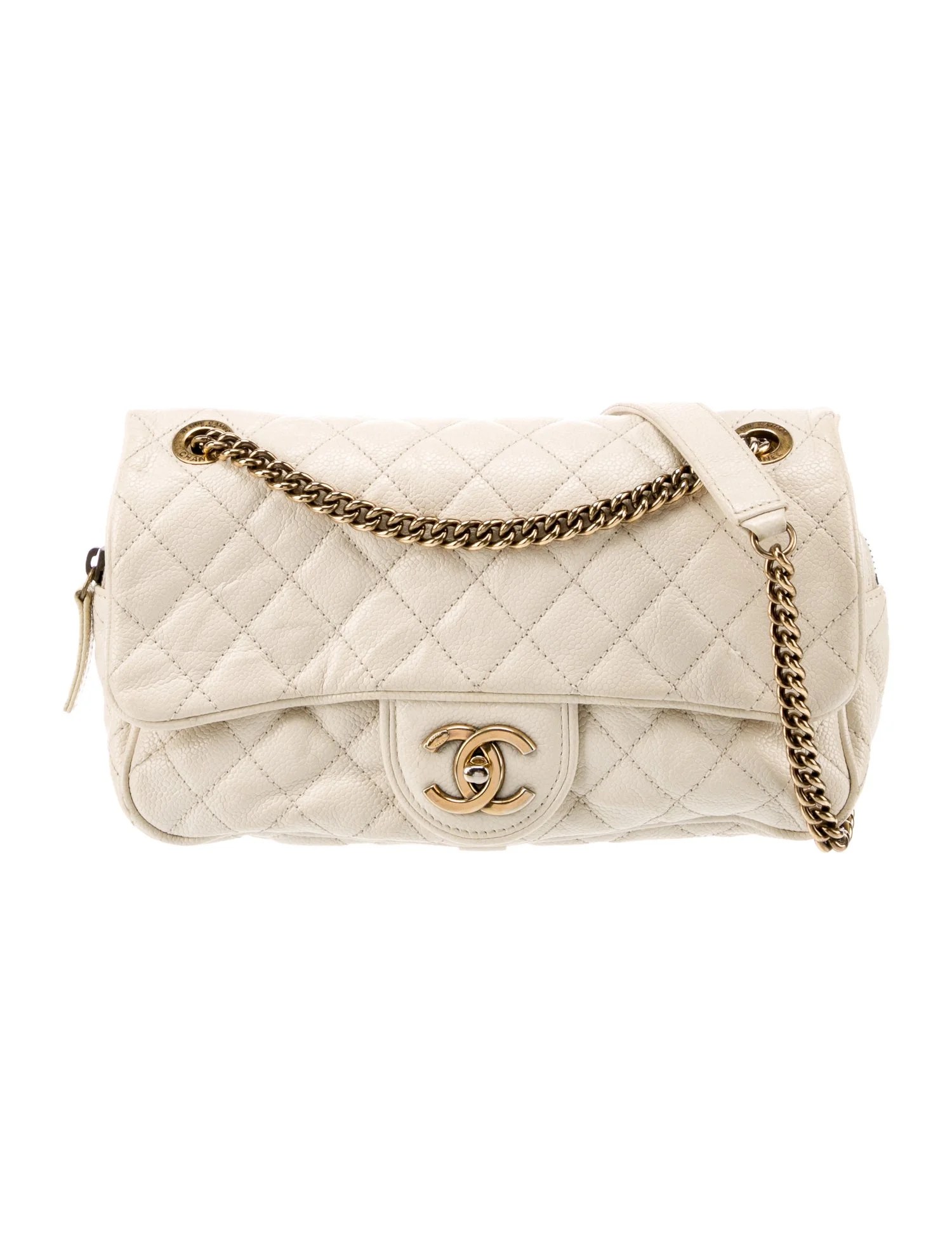 Chanel Jumbo Easy Flap Bag Neutrals Shoulder Bags, Handbags CHA1002053 The RealReal