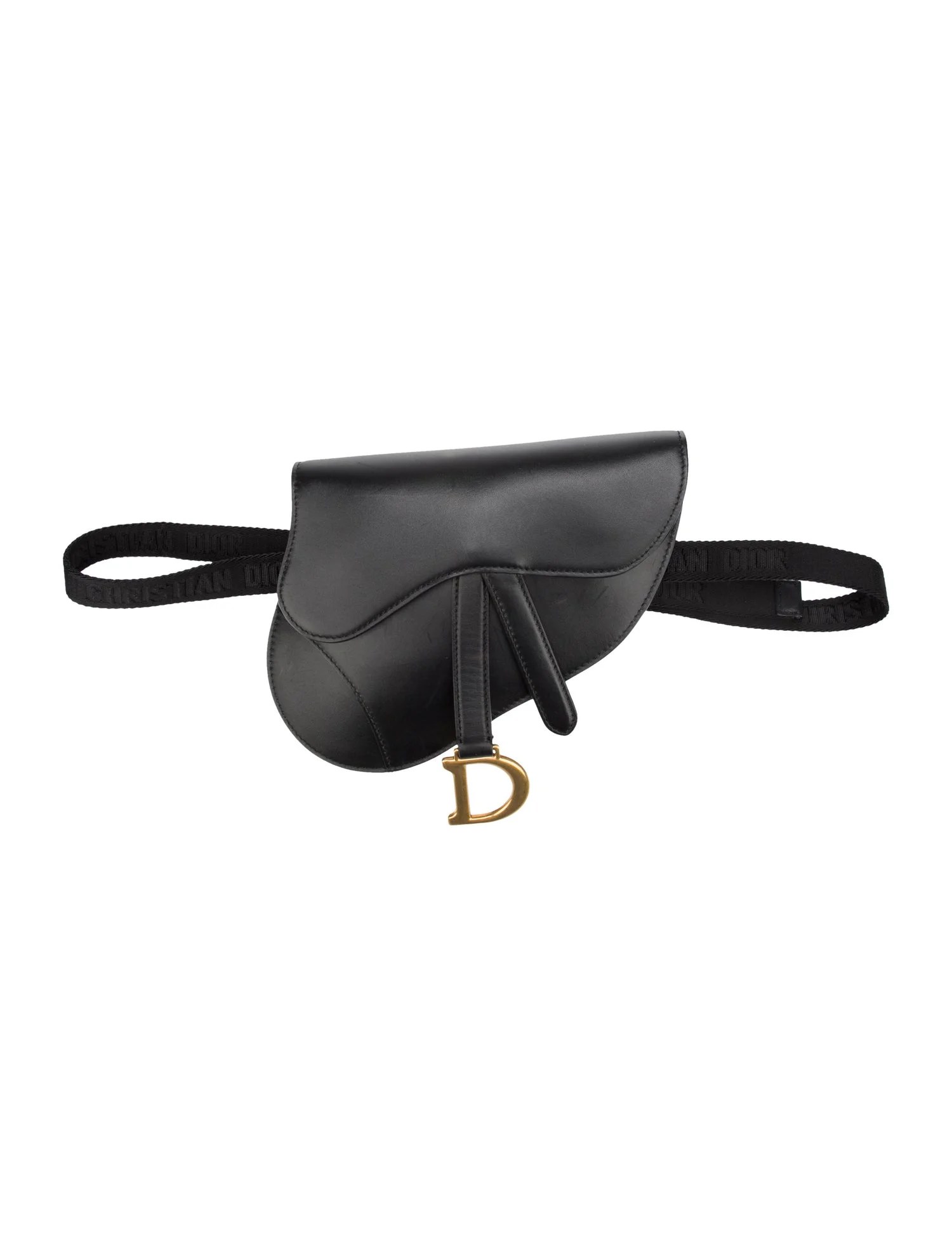 Christian Dior Saddle Belt Pouch Black Waist Bags, Handbags CHR409953 The RealReal