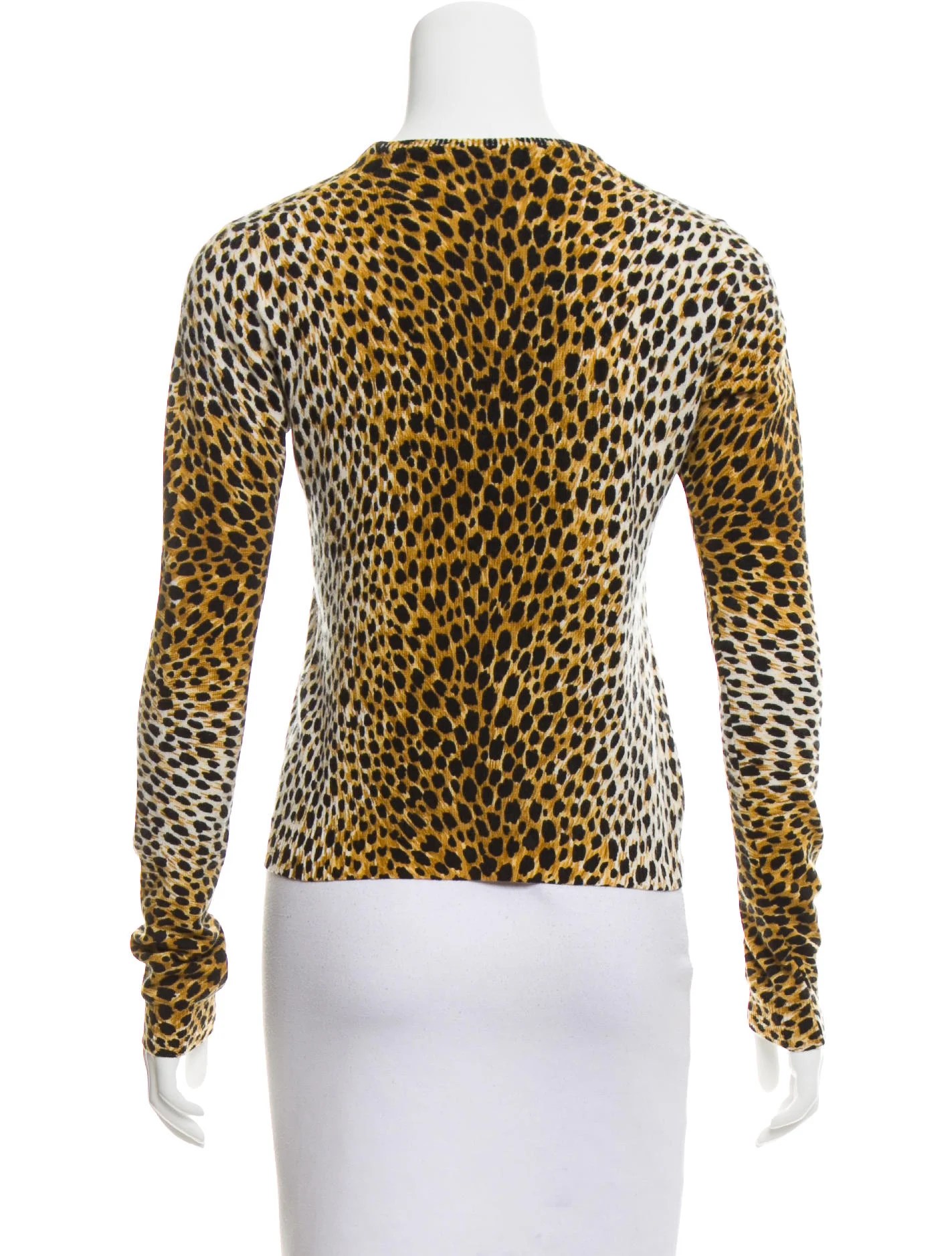 Dolce & Gabbana Cashmere Animal Print Sweater Clothing DAG94853