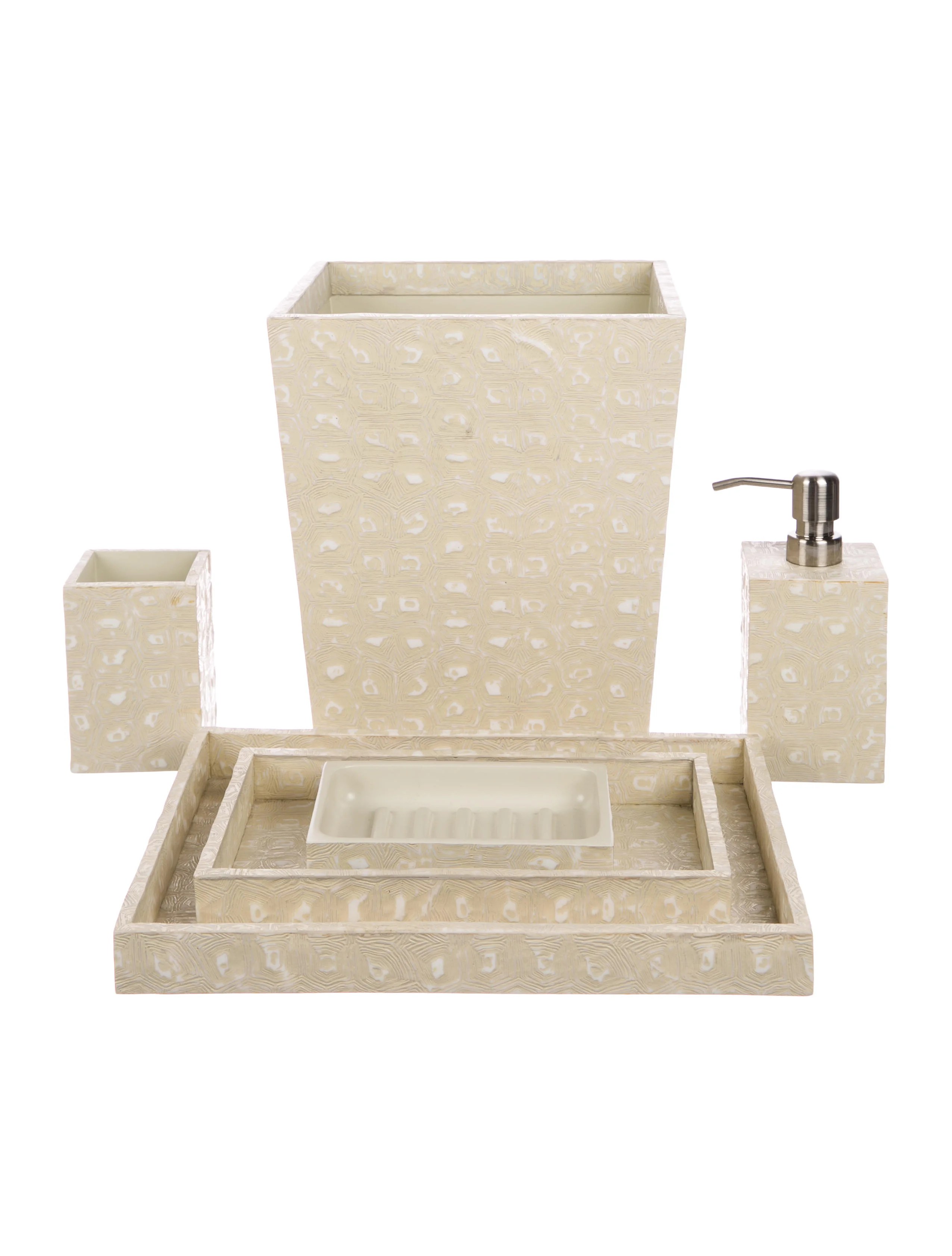 Decor Pigeon & Poodle 6Piece Lucca Bath Set Bedding & Bath