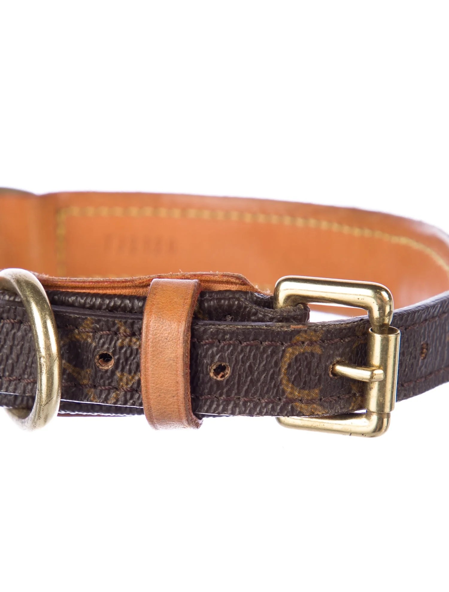 Louis Vuitton Monogram Baxter Dog Collar Brown Pet Accessories, Decor & Accessories