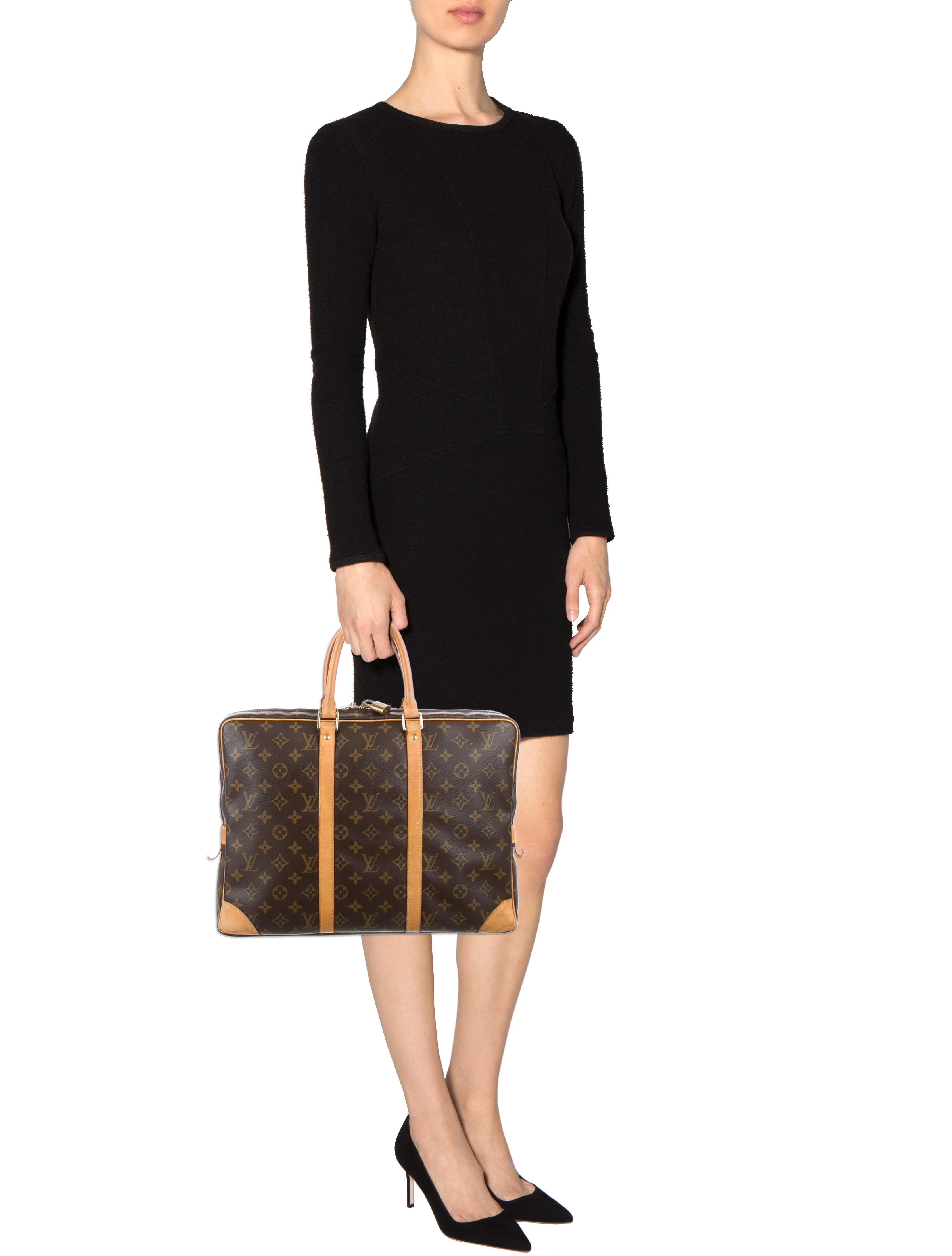 Louis Vuitton Monogram Porte Documents Voyage Handbags Lou95161