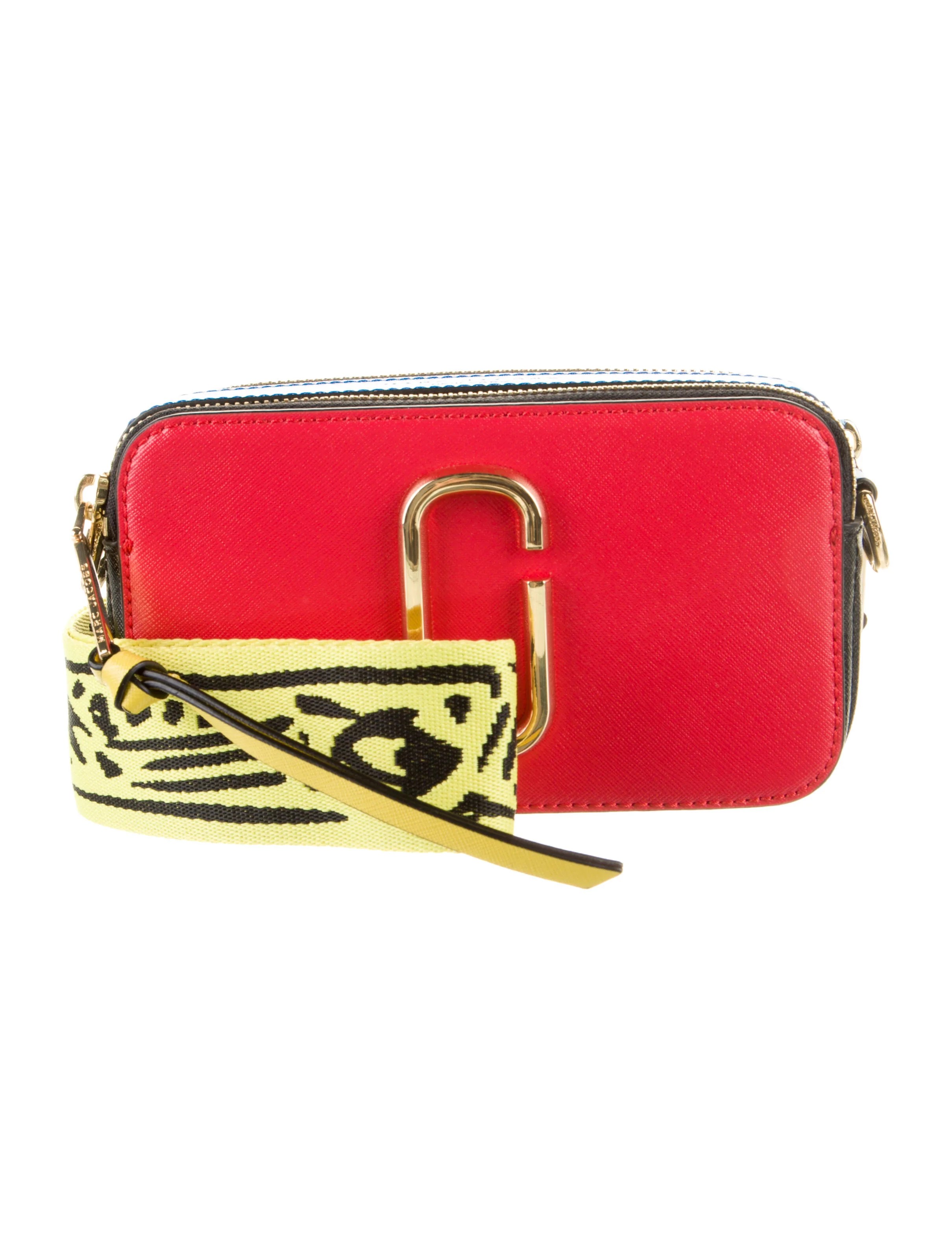 Marc Jacobs The Snapshot Leather Crossbody Bag w/Tags Red Crossbody