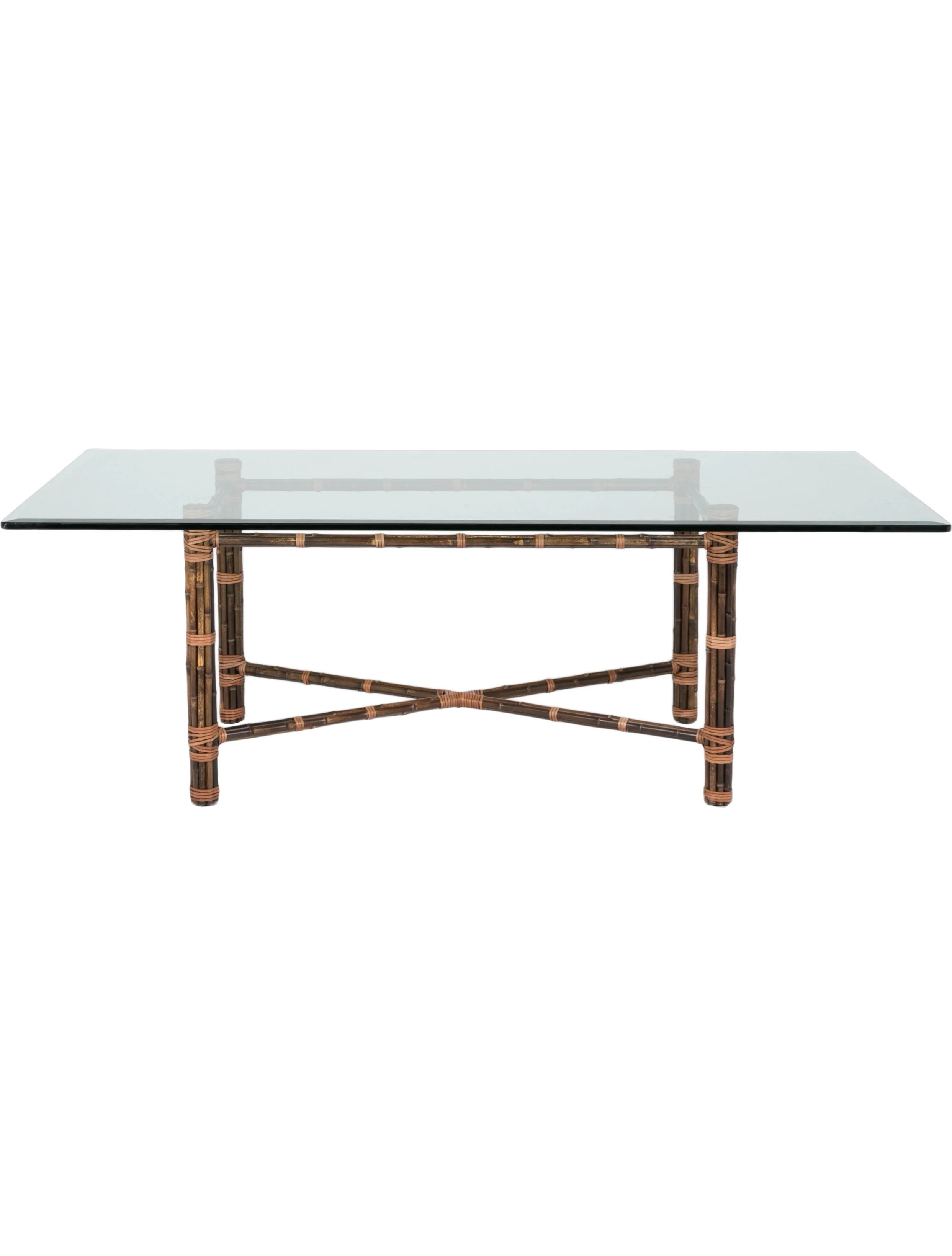 McGuire Furniture Bamboo Dining Table Brown Tables, Furniture MCGUI20003 The RealReal