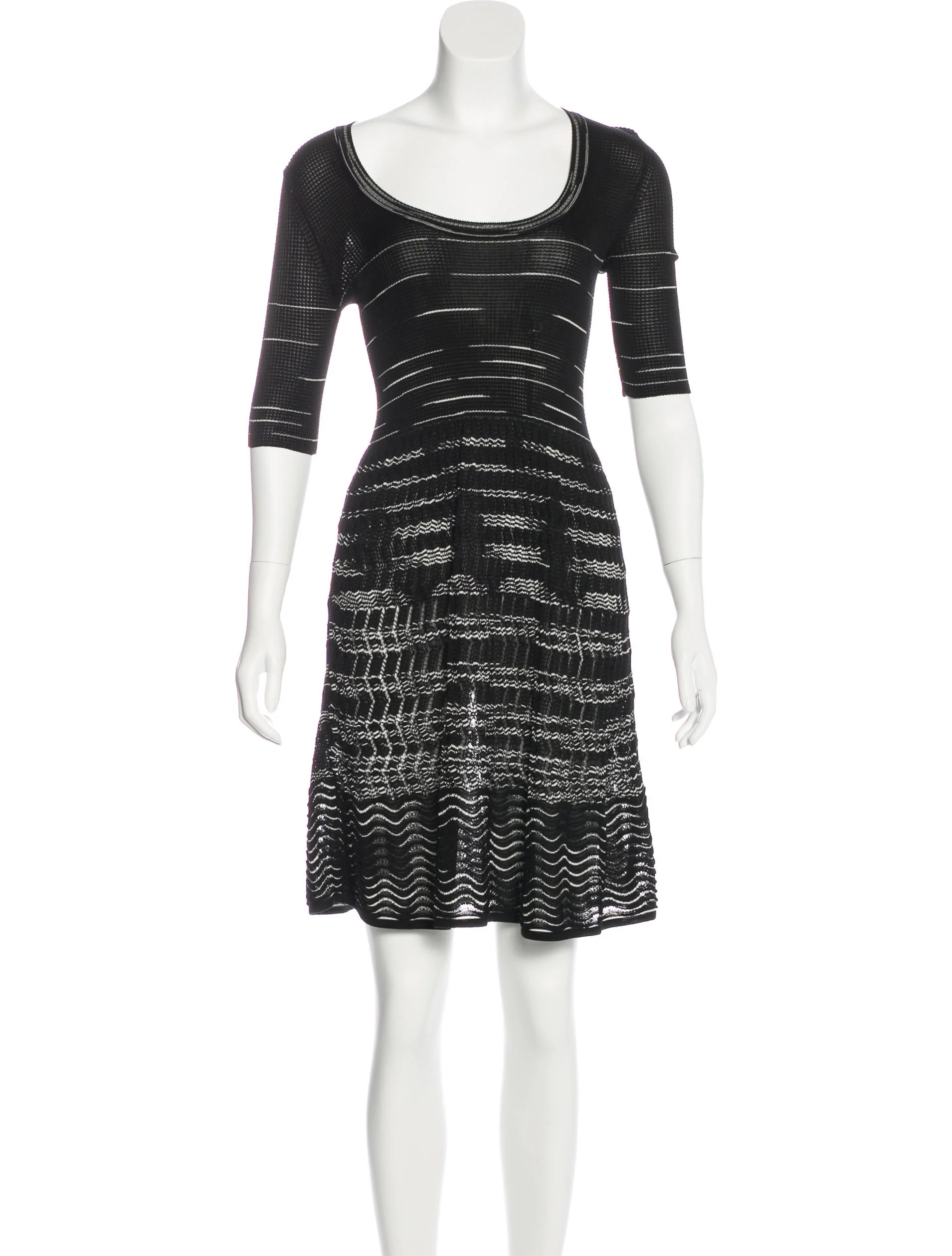 Missoni KneeLength Knit Dress Clothing MIS43553 The RealReal