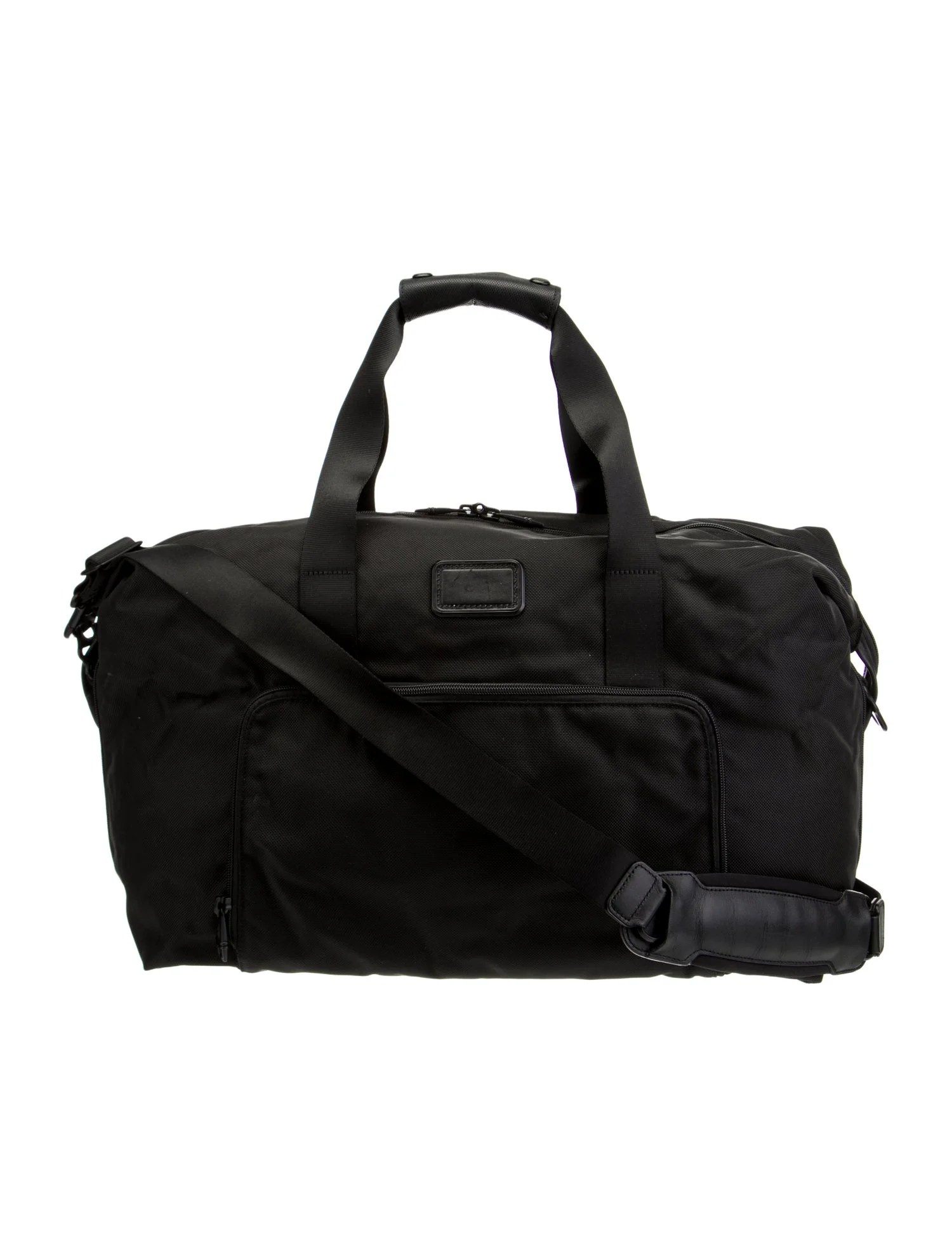 Armani Black Nylon Duffle Bag Black CarryOns, Luggage