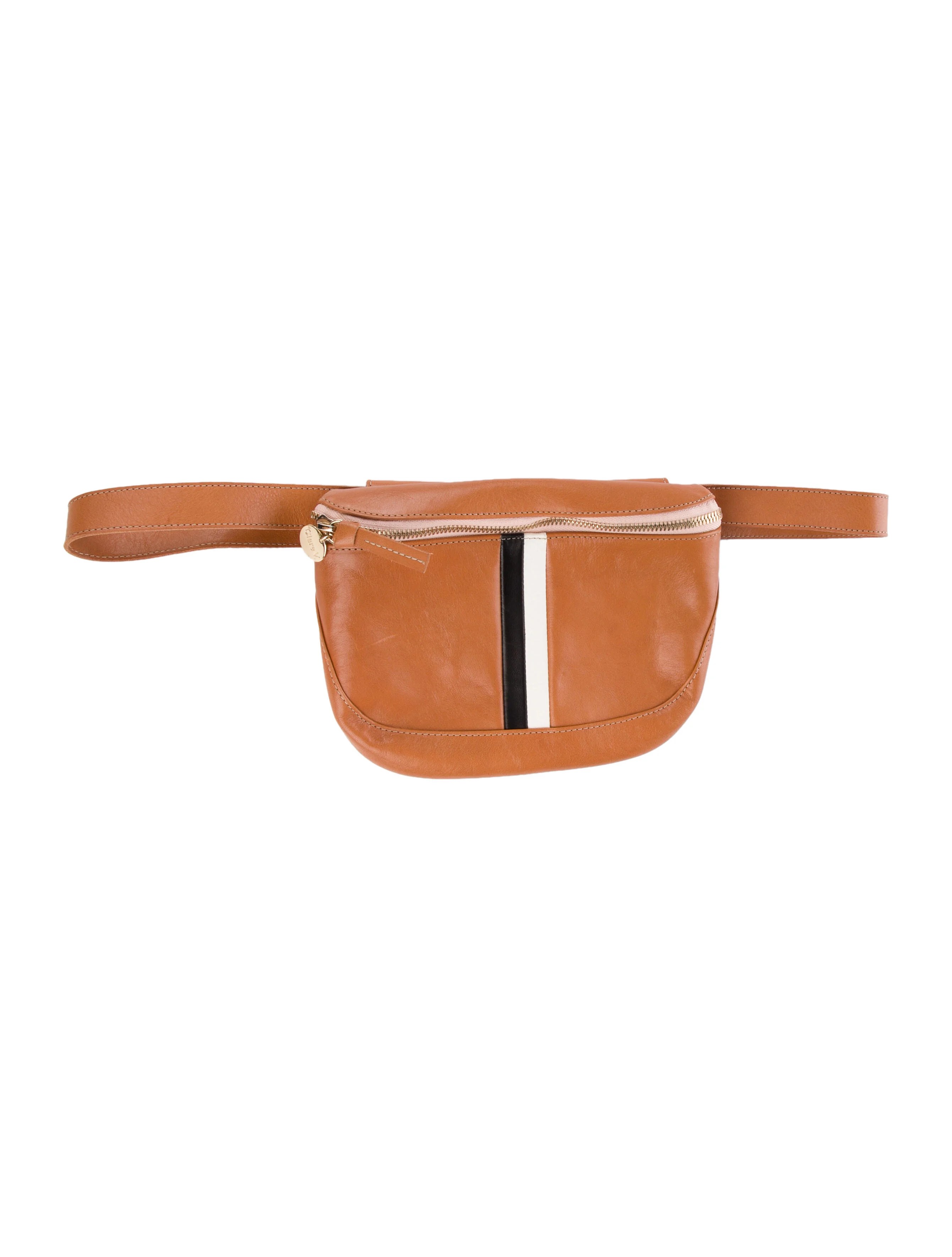 Clare V. Small Leather Waist Bag Brown Waist Bags, Handbags