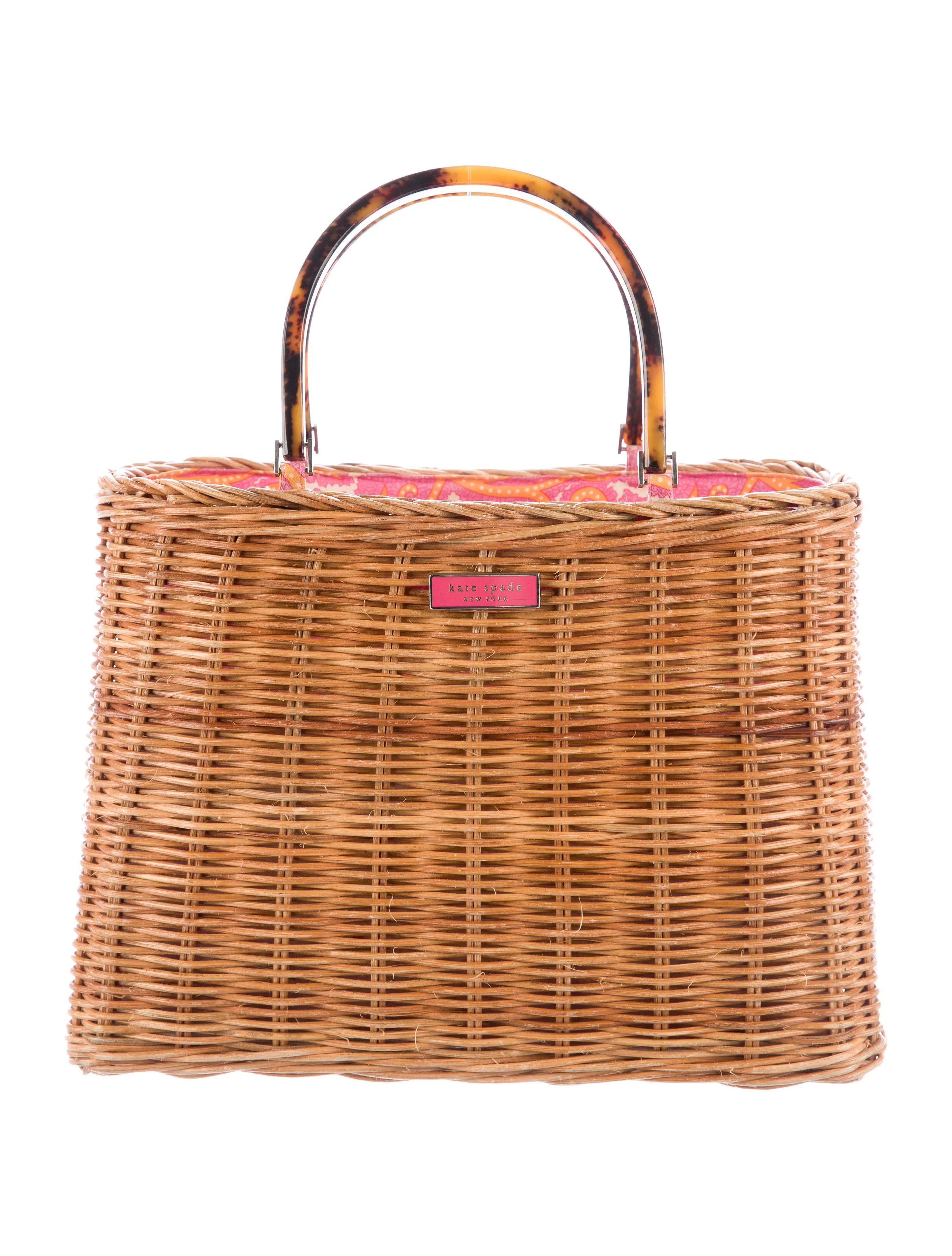 Kate Spade New York Woven Wicker Tote Handbags WKA54053 The RealReal