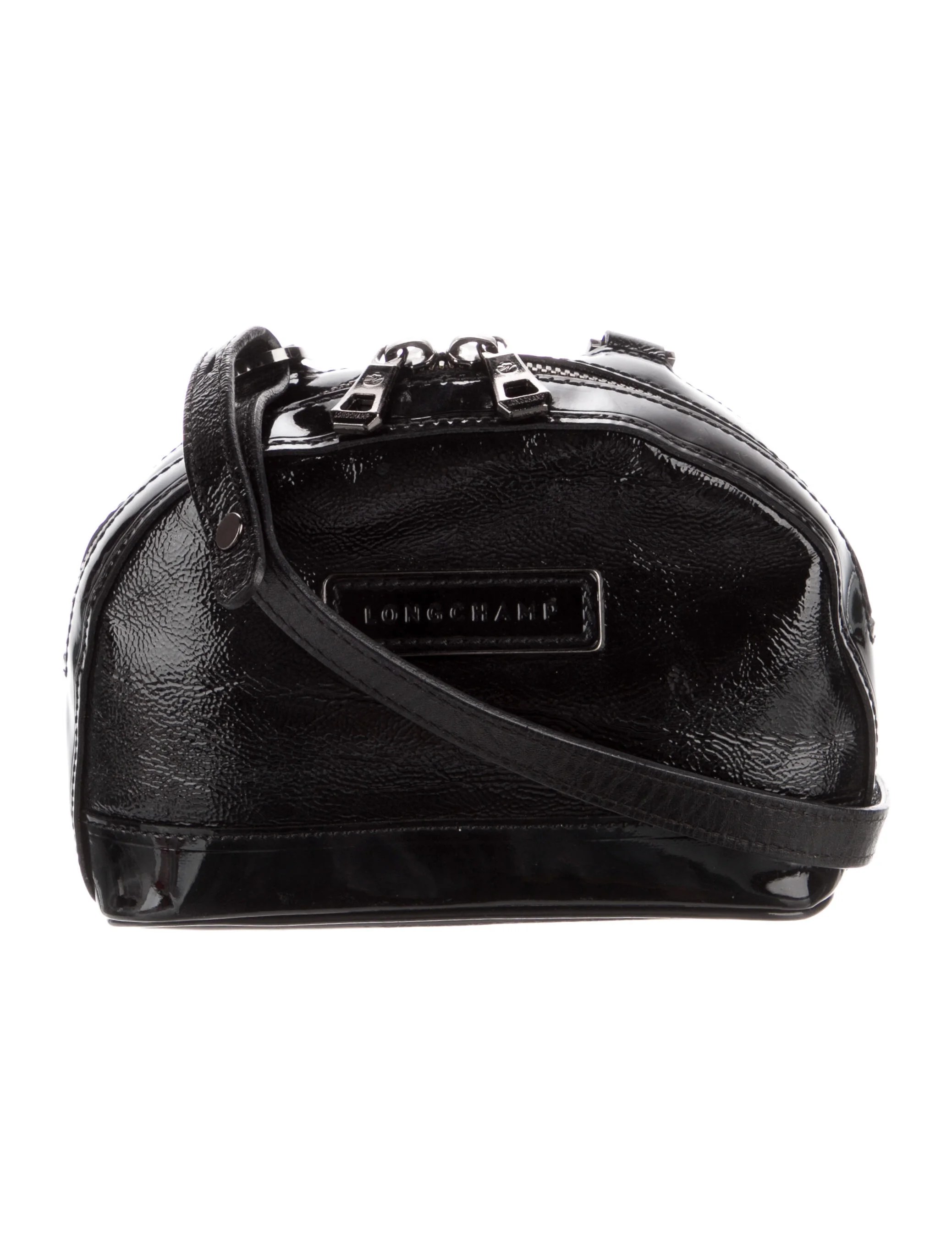 Longchamp Patent Leather Crossbody Bag Black Crossbody Bags, Handbags WL856450 The RealReal