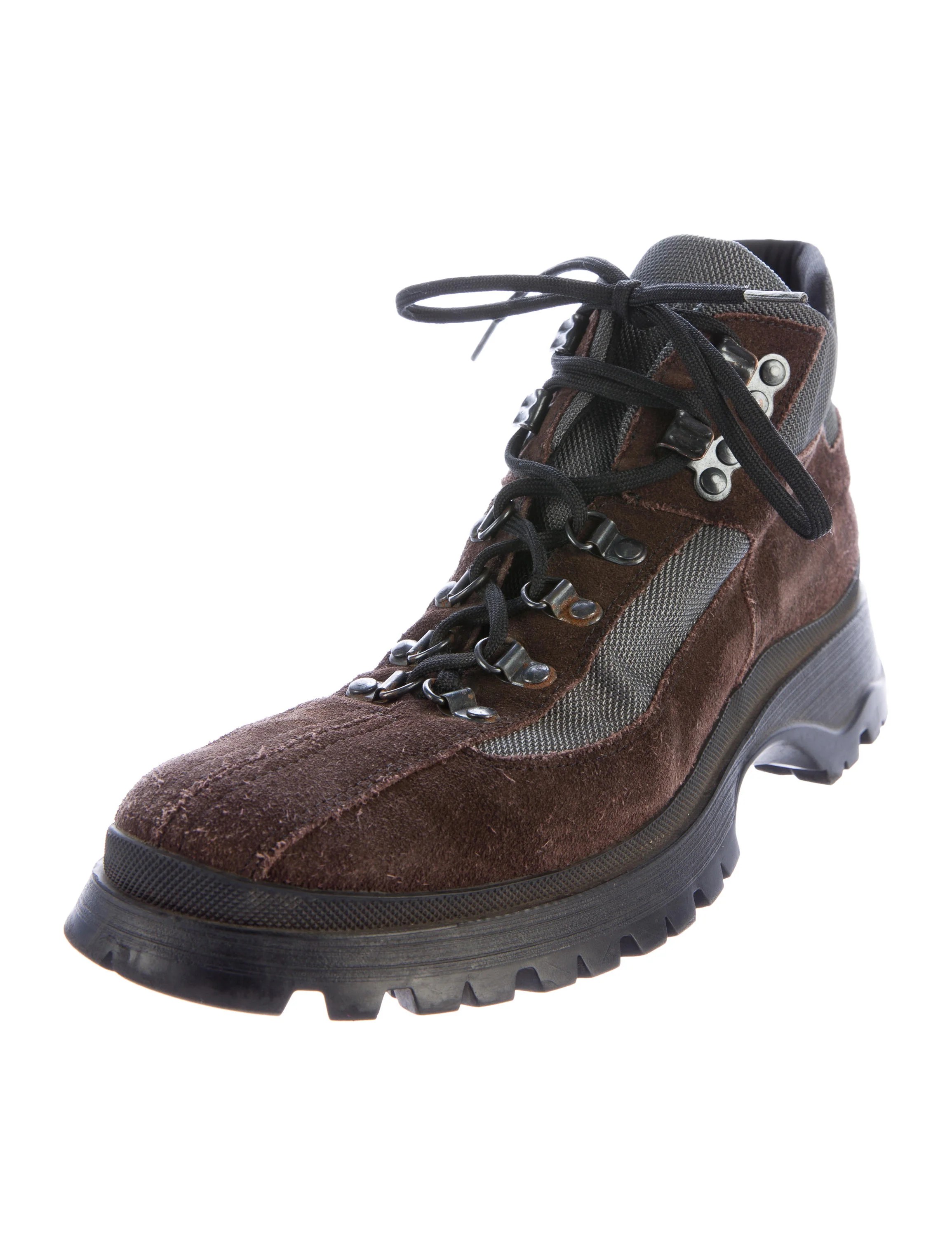 Prada Sport Suede Hiking Boots Shoes WPR41132 The RealReal