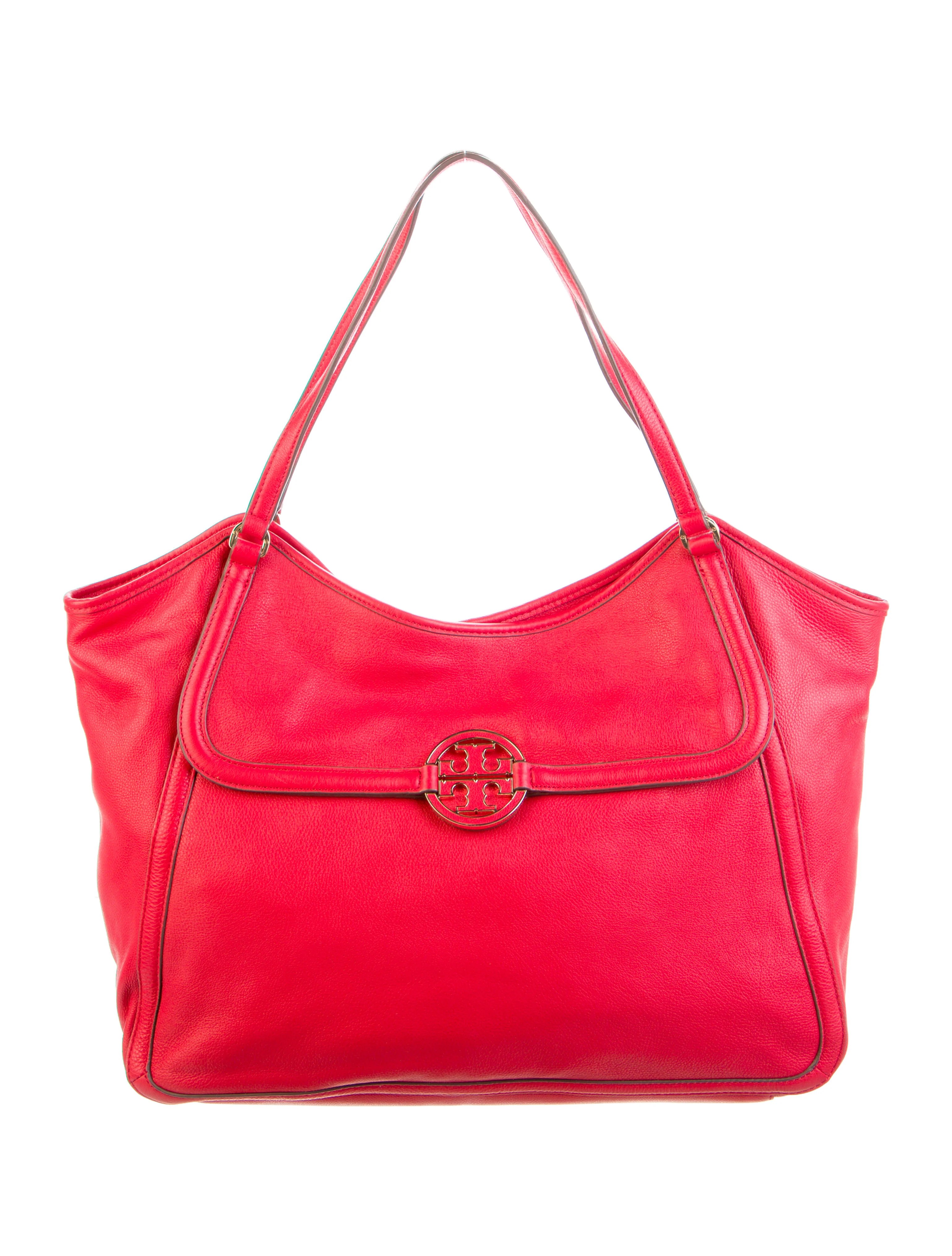 Tory Burch Leather Tote Bag Red Totes, Handbags WTO482453 The