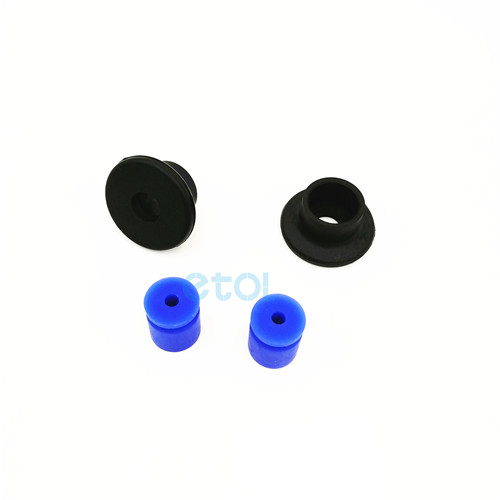 Custom injection plastic rubber silicone drain plugs stopper with hole