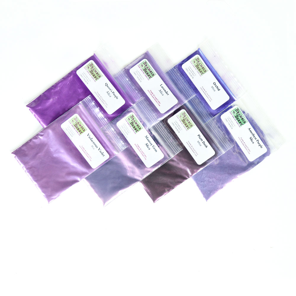 Purple Mica Sampler Pack Bramble Berry® Soap Making Supplies