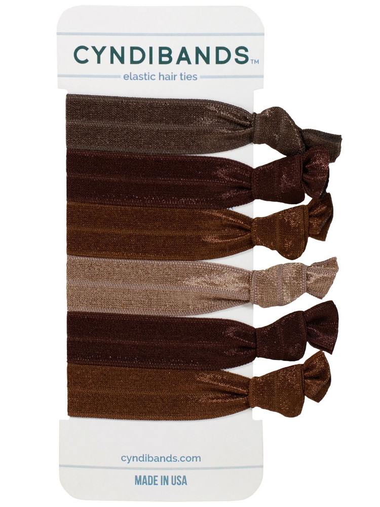 Sable brown hair ties at