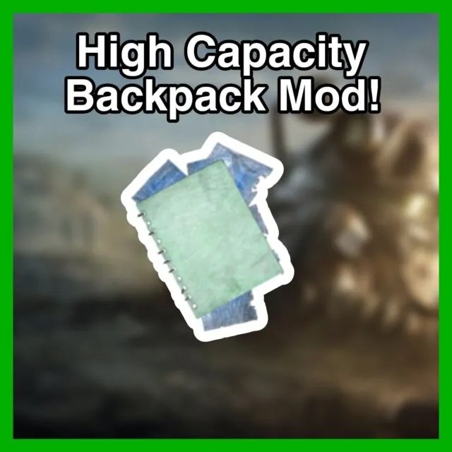 high capacity backpack Fallout 76 Game Items Gameflip