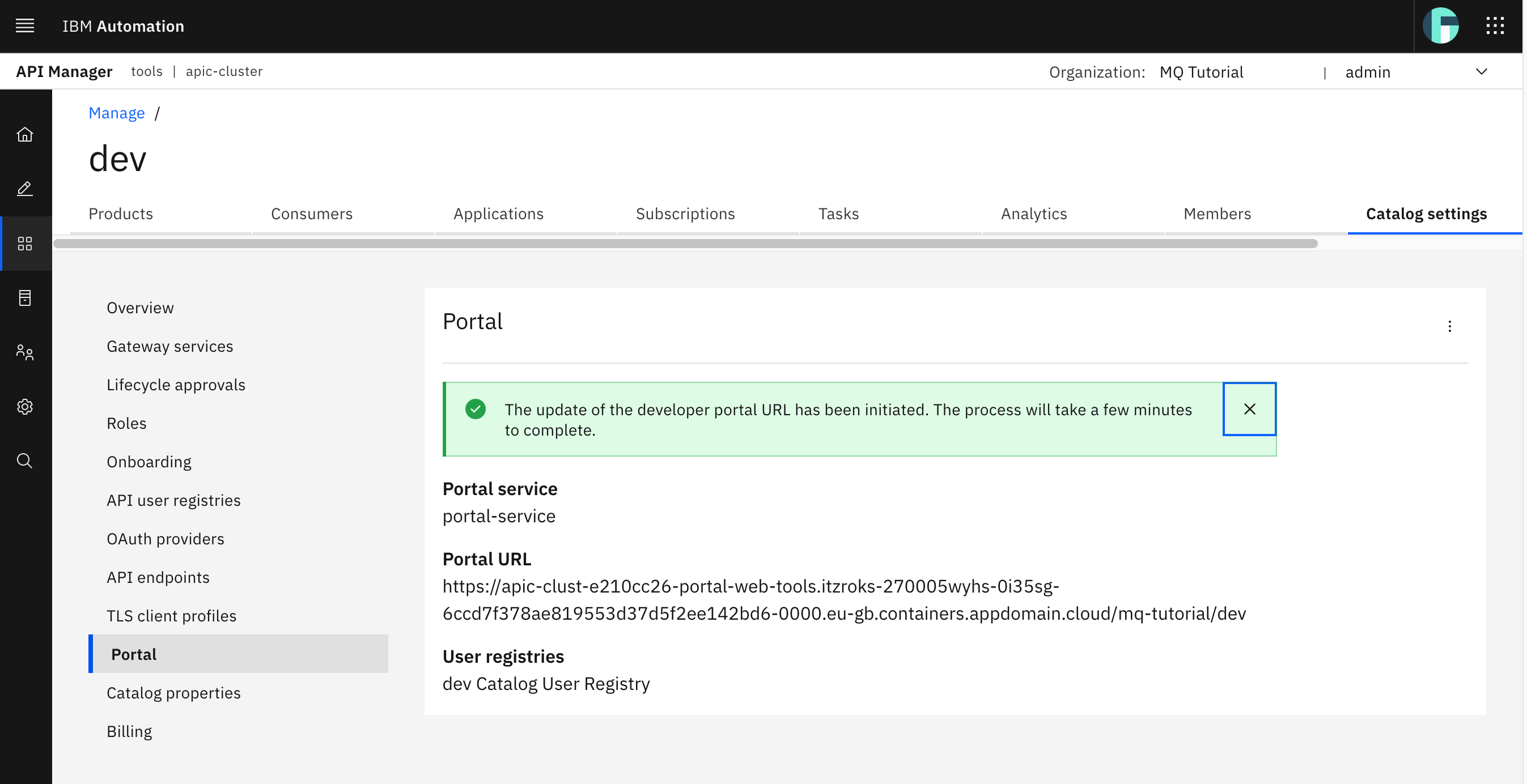 Consume APIs Cloud Pak Production Deployment Guides