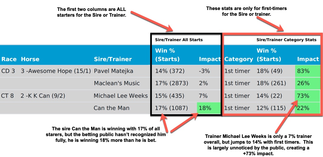 FirstTime Starter Insights report Horse Racing Nation Picks