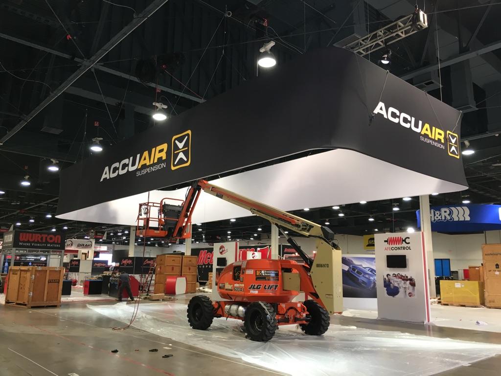 Add a Custom Trade Show Hanging Sign to Your Booth Production Prints