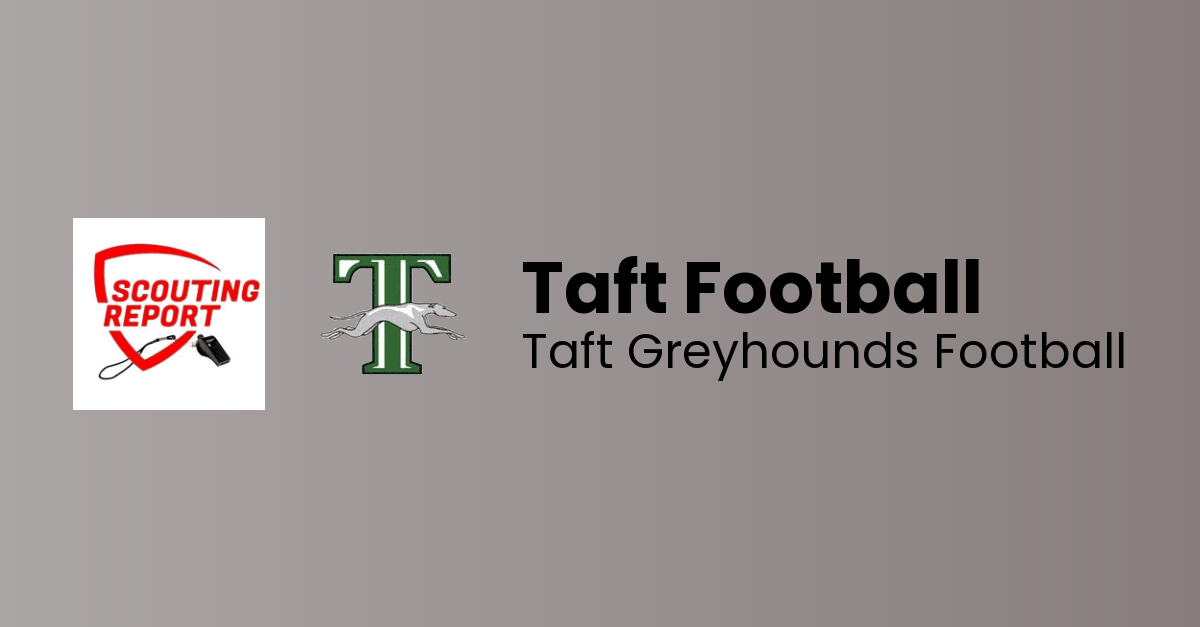 Taft Greyhounds Football's Player Brochure