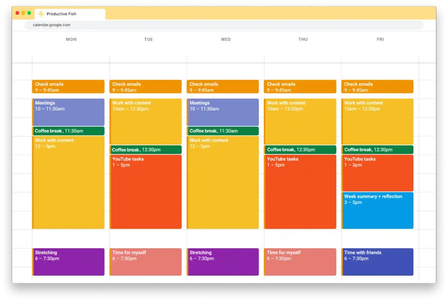 How to Use Time Blocking Technique Productive Fish