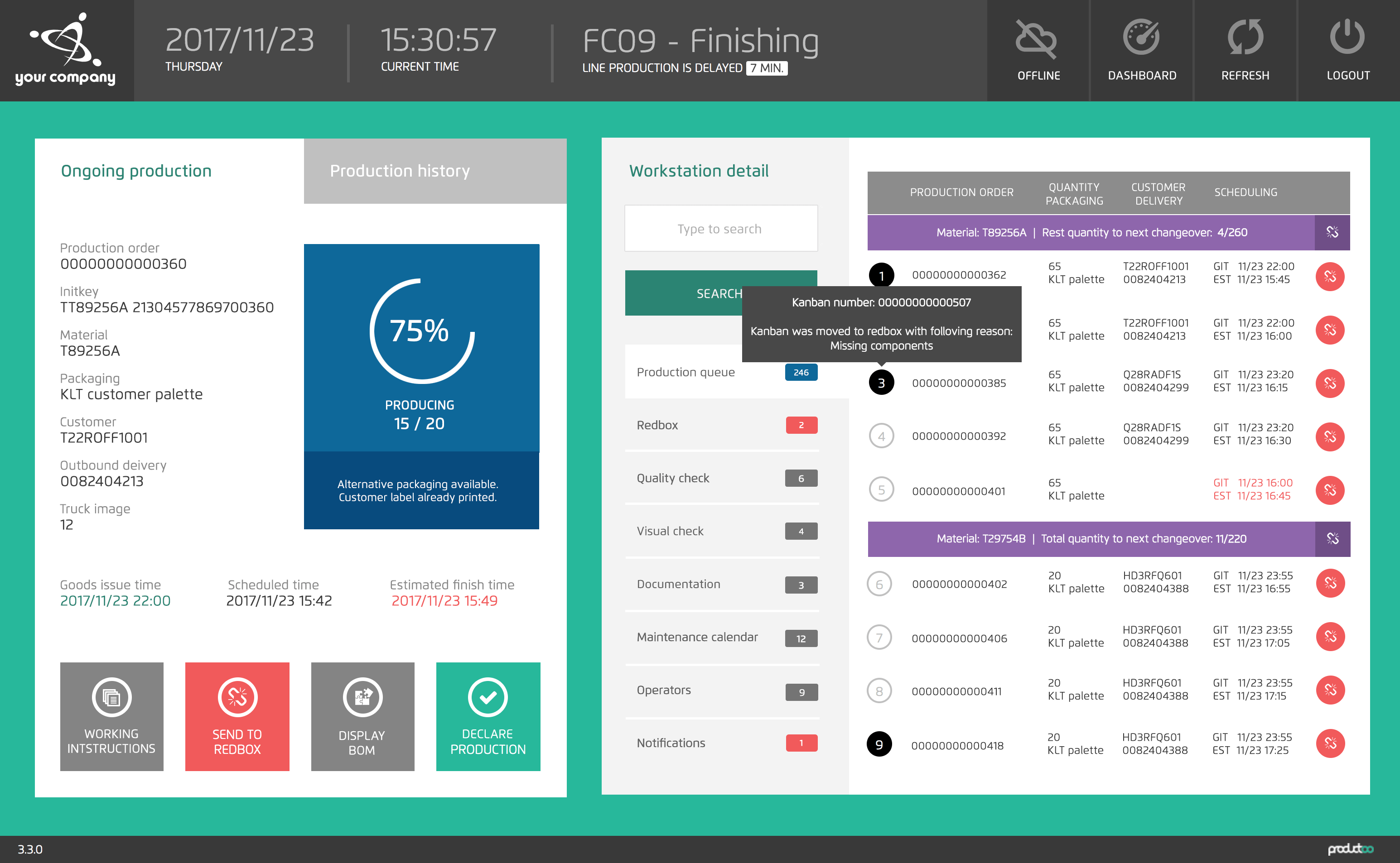 Production planning software Detailed scheduling Productoo
