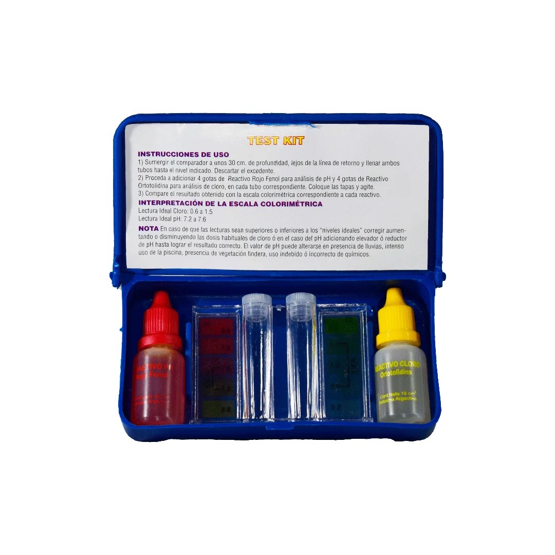 Test Kit PH y Cloro completo Qib