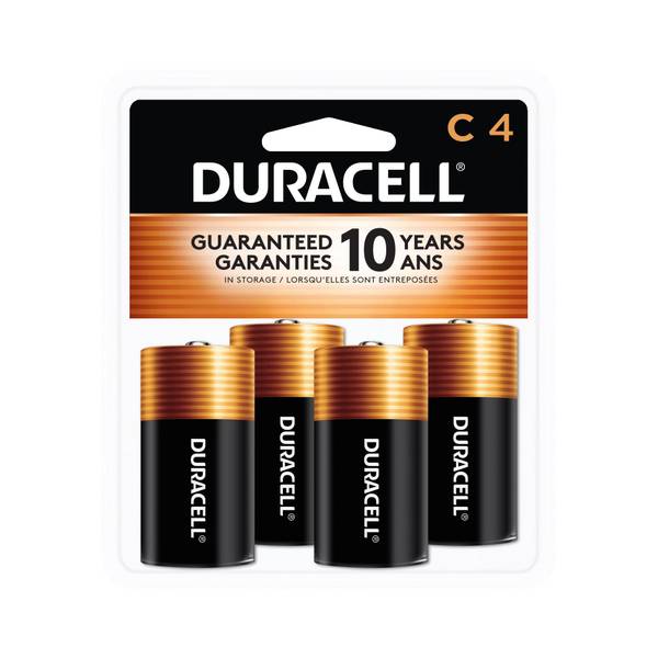 Duracell Coppertop "D" Batteries 4 pack, C MN1400R4ZX17 Blain's