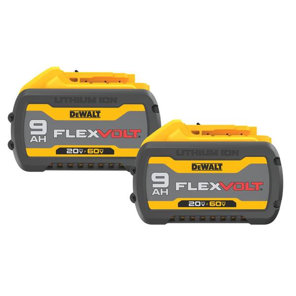 DEWALT DCB6092 20V/60V MAX FLEXVOLT LithiumIon 9.0 Ah Battery 2Pack