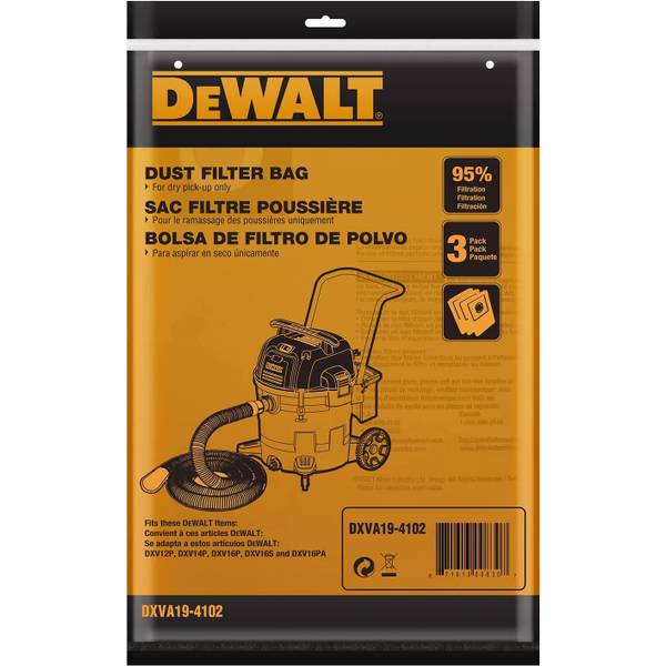 DEWALT 3-Count 12-16 Gallon Dust Bag - DXVA19-4102 | Blain's Farm & Fleet