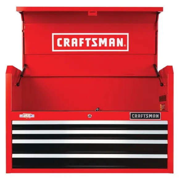 CRAFTSMAN 2000 Series 26in W X H 5Drawer Steel Tool Chest (Red) In