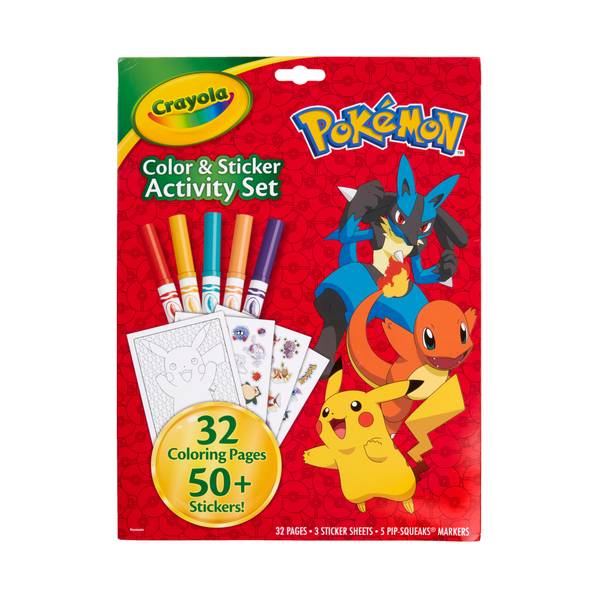 Crayola Pokemon Color and Sticker Activity Set 042739 Blain's Farm